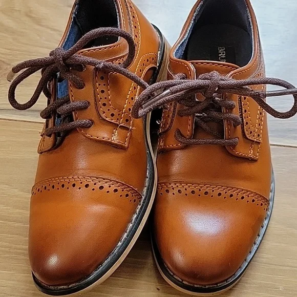*3/$15* Bruno Marc Brown Boys Dress Shoes Size 10 - Picture 9 of 10
